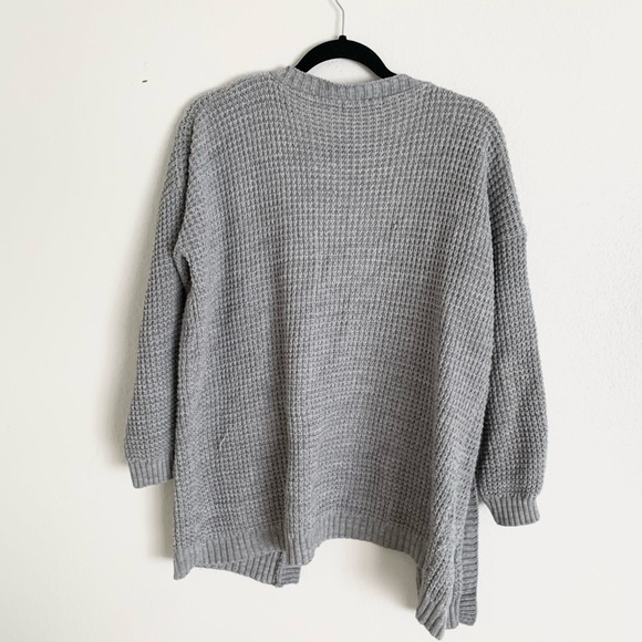 Gray Knit Cardigan - Picture 3 of 4